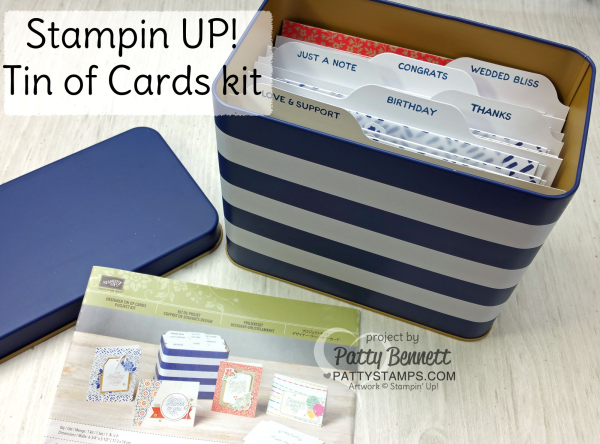 Stampin Up! Tin of Cards kit - create 16 handmade cards! On Sale through Oct. 5, 2016. Stampin Up! Tin of Cards kit - create 16 handmade cards! On Sale through Oct. 5, 2016.