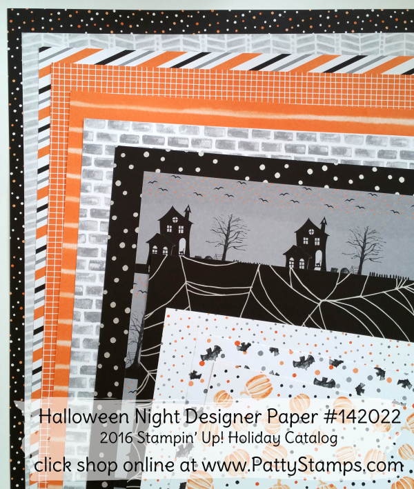 142022 Halloween Night designer paper from Stampin Up 142022 Halloween Night designer paper from Stampin Up