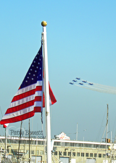 Blue angels american flag pattystamps