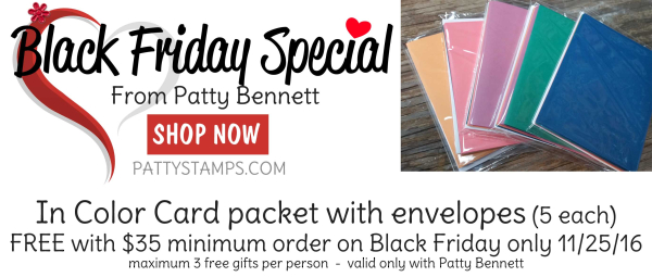 Online extravaganza 2016 stampin up pattystamps black friday special