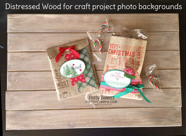 How to distress wood pine boards for craft photo backgrounds by Patty Bennett at www.pattystamps.com