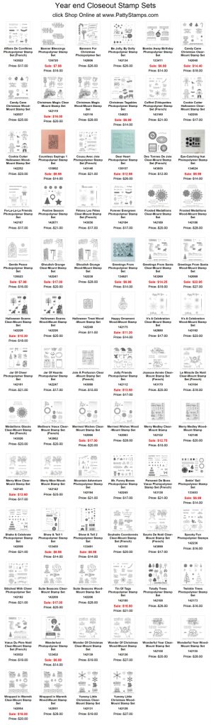Year end close out stamp sets stampin up pattystamps Year end close out stamp sets stampin up pattystamps