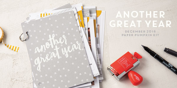 December 2016 paper pumpkin album kit stampin up