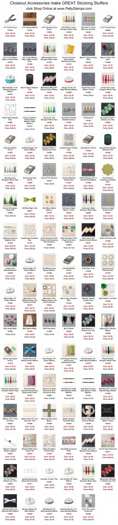 Year end close out accessories stocking stuffers stampin up pattystamps Year end close out accessories stocking stuffers stampin up pattystamps