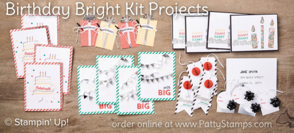 Stampin' UP! Birthday Bright Card Kit makes 12 birthday cards and 12 gift tags!!! Complete with a storage box! Stampin' UP! Birthday Bright Card Kit makes 12 birthday cards and 12 gift tags!!! Complete with a storage box!