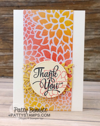 Stampin' Up! Note Card Ideas featuring So Detailed Thinlits and Irresistibly Floral paper by Patty Bennett, www.pattystamps.com