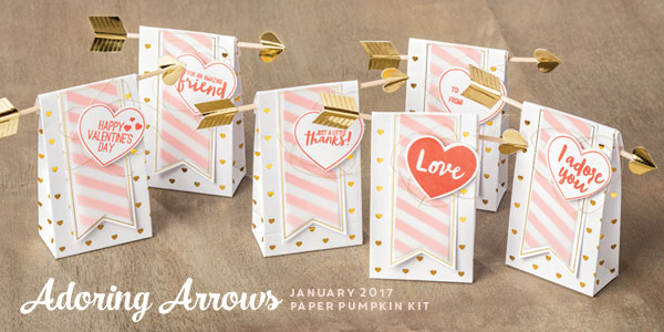 January 2017 paper pumpkin valentine goodie bags stampin up
