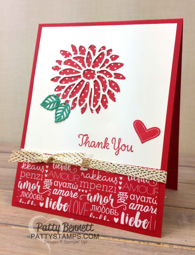 Stampin' Up! Sending Love paper stack Thank You Card ideas featuring Stylish Stems framelit flowers, by Patty Bennett Stampin' Up! Sending Love paper stack Thank You Card ideas featuring Stylish Stems framelit flowers, by Patty Bennett