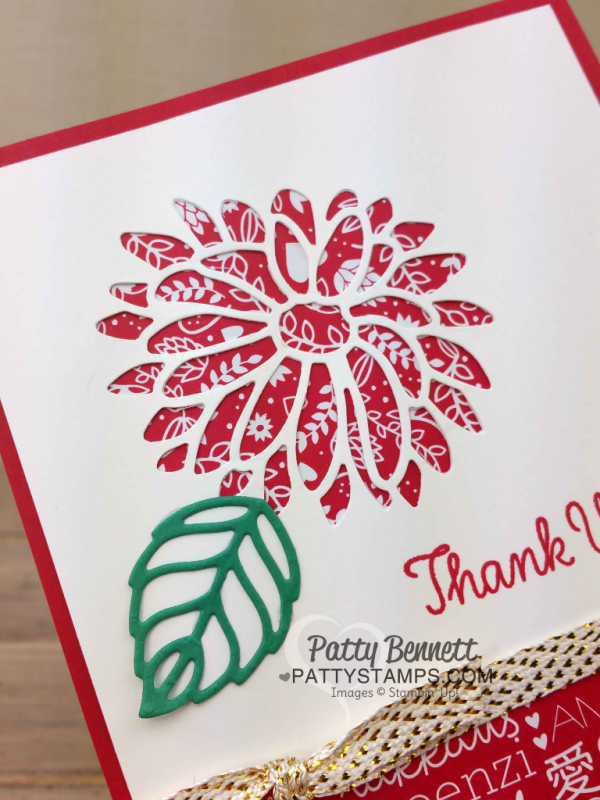 Stampin' Up! Sending Love paper stack Thank You Card ideas featuring Stylish Stems framelit flowers, by Patty Bennett Stampin' Up! Sending Love paper stack Thank You Card ideas featuring Stylish Stems framelit flowers, by Patty Bennett