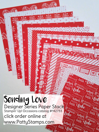 142733 Stampin' UP! Sending Love paper stack, great for handmade Valentines or red & white cards and craft projects. click shop online at www.PattyStamps.com, order #142733 142733 Stampin' UP! Sending Love paper stack, great for handmade Valentines or red & white cards and craft projects. click shop online at www.PattyStamps.com, order #142733