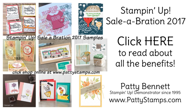 Stampin' Up! Sale a Bration 2017 benefits - FREE stamps!
