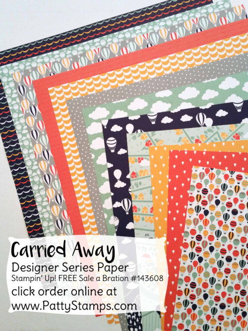 Stampin' UP! Carried Away Sale a Bration paper - free gift choice through March 31, 2017