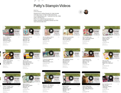 Find PattyStamps crafting tips and techniques video tutorials on Pinterest featuring Stampin' UP! Supplies