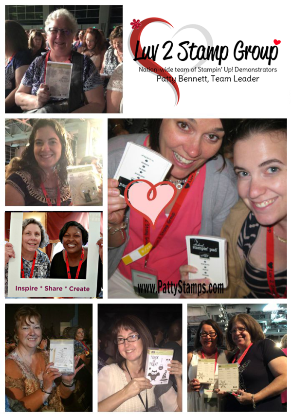 Join the nation-wide Luv 2 Stamp Group team of Stampin' Up! demonstrators.  Patty Bennett, Team Leader