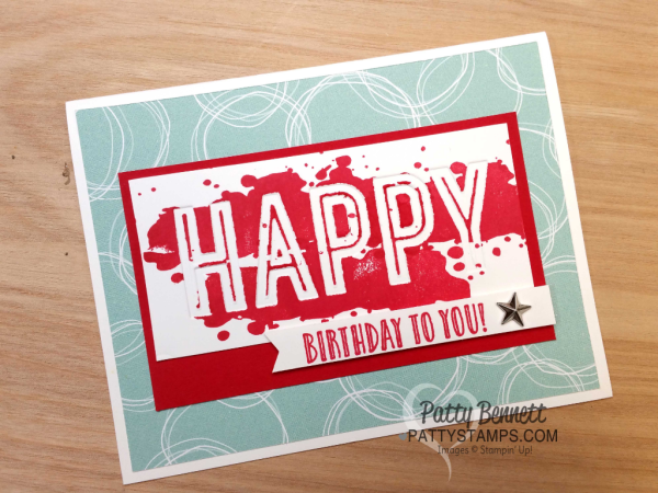 Celebrations Duo embossing folder and Happy Celebrations stamp set birthday card featuring Stampin' Up! supplies