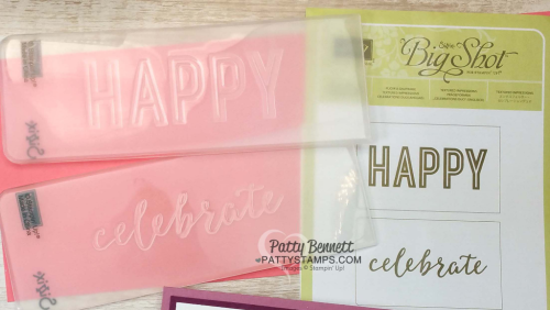 Happy celebrations duo embossing folders from Stampin Up 
