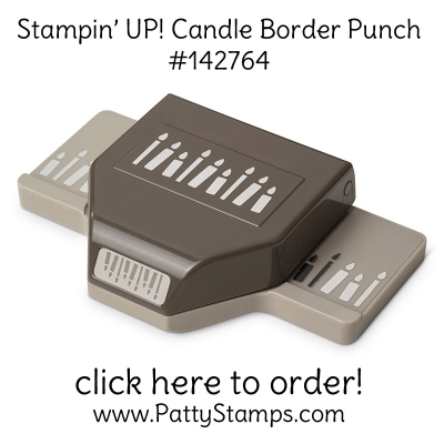 142764 candle border punch stampin up pattystamps order online