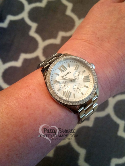 Platinum title promotion Fossil watch from Stampin Up for Patty Bennett