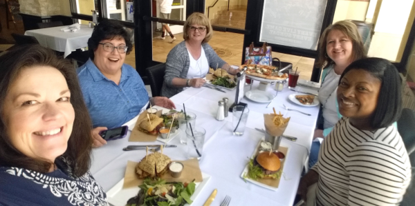 San Diego lunch with friends Ruth, Cindee, Stella and Lisa