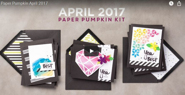 A sara thing paper pumpkin kit cards stampin up april 2017