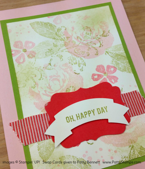 Picture perfect stampin up card idea swap pattystamps Picture perfect stampin up card idea swap pattystamps