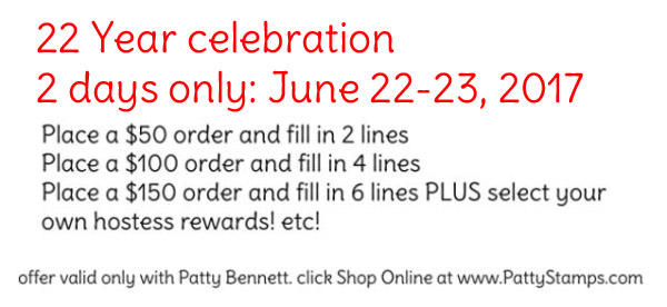 Double stamps free with patty stampin up pattystamps 22 years Double stamps free with patty stampin up pattystamps 22 years