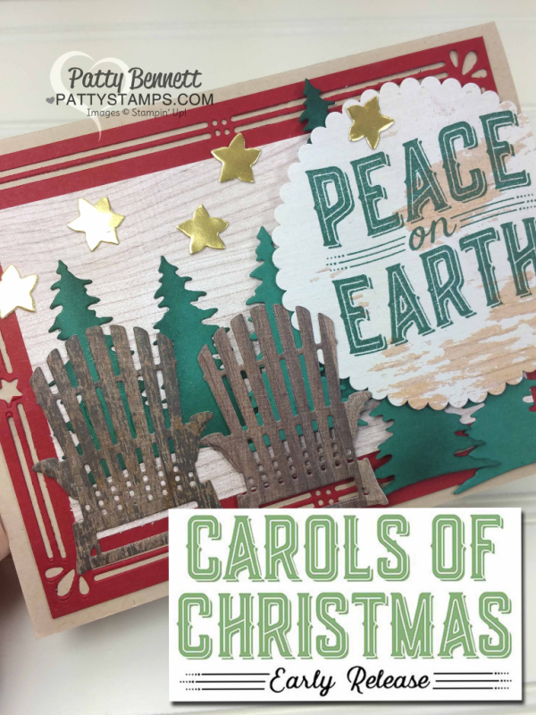 Stampin Up! Carols of Christmas stamp set and Card Front Builder framelits bundle - early release purchase opportunity August 1, 2017. 