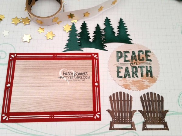 Crafting supplies for Stampin Up! Carols of Christmas stamp set and Card Front Builder framelits bundle - early release purchase opportunity August 1, 2017. 