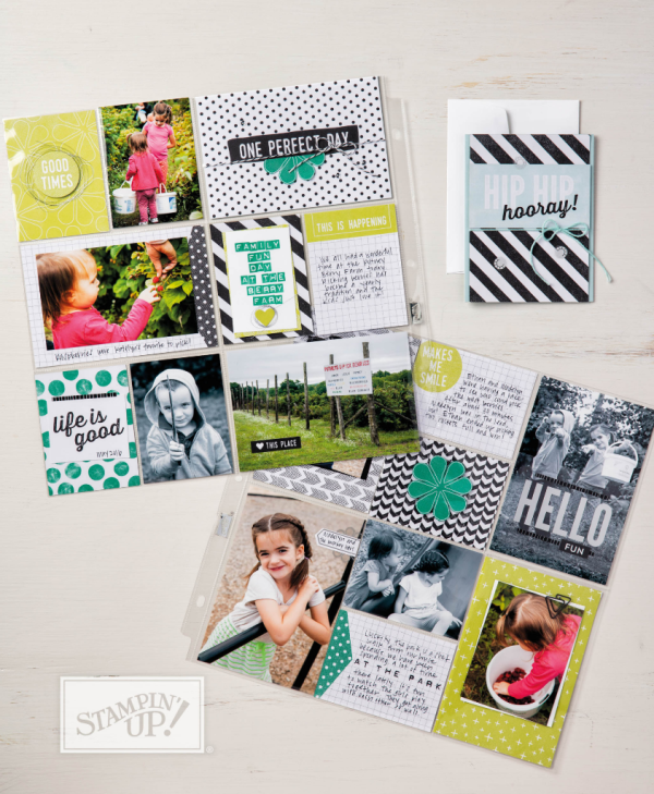 Memories and more perfect day card pack from Stampin Up click shop online at www.pattystamps.com