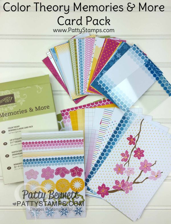 144210 Memories and More card pack "Color Theory" from Stampin' Up! click shop online at www.pattystamps.com