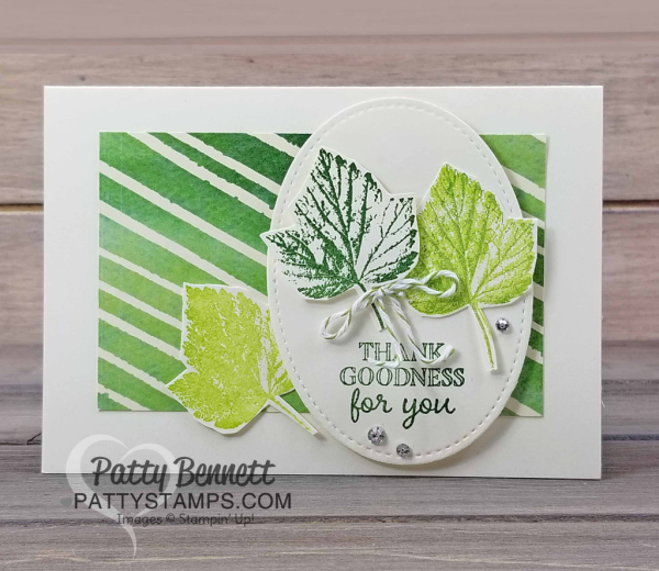Painted Autumn Designer Paper Fall Note Card Ideas - Stampin' Up! Gourd Goodness stamp set.  Holiday catalog 2017.