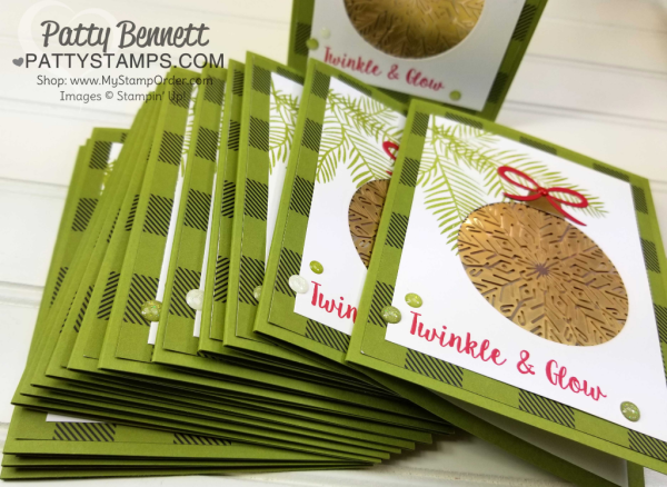 Foil Snowflake and pine bough Christmas card idea featuring Stampin' Up! Holiday catalog supplies. by Patty Bennett Foil Snowflake and pine bough Christmas card idea featuring Stampin' Up! Holiday catalog supplies. by Patty Bennett