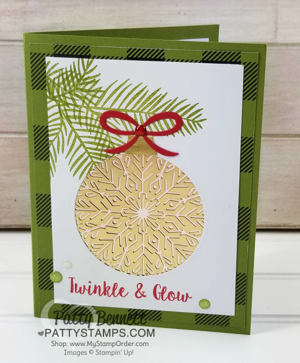 Stampin' UP! Foil Snowflake Christmas card idea by Patty Bennett, featuring Holiday catalog products. Stampin' UP! Foil Snowflake Christmas card idea by Patty Bennett, featuring Holiday catalog products.