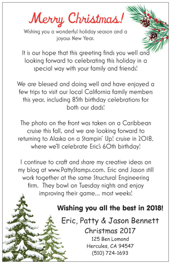 Bennett christmas card 2017 back Bennett christmas card 2017 back