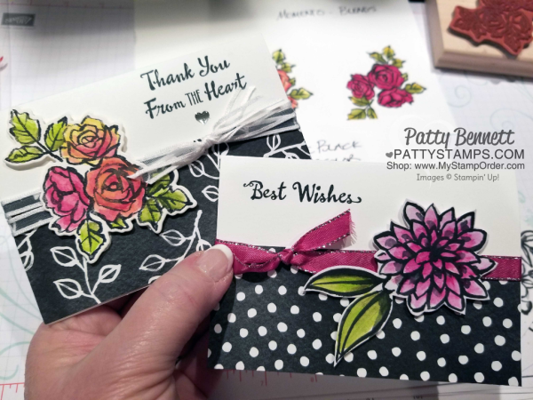 Watercoloring tips for the Petal Palette stamp set and Stampin' Up! watercolor pencils with Patty Bennett