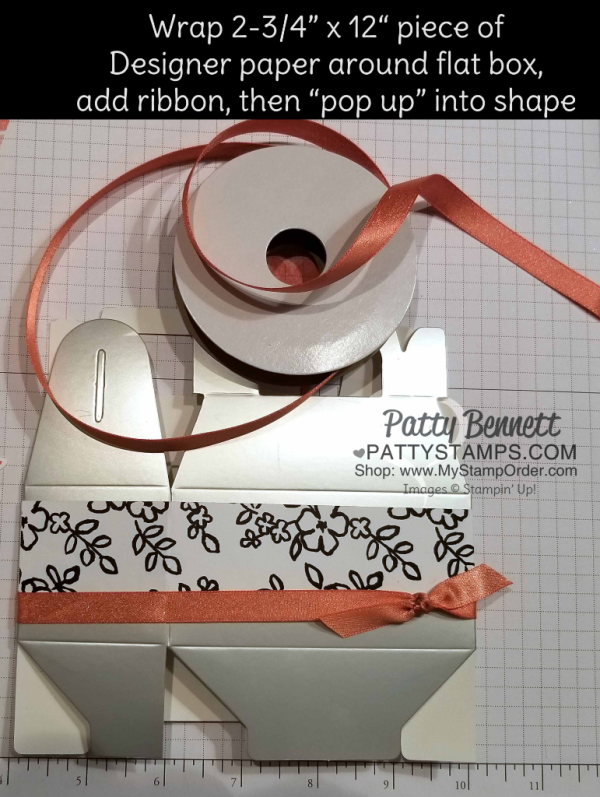 Silver Mini Gable Box - perfect size for a Valentine treat or party favor.