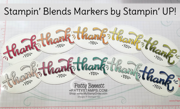 Coloring the Color Me Happy stamp set from Stampin' UP! with Stampin' Blends markers.  by Patty Bennett. 