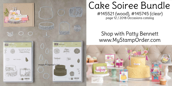 147627 Cake Soiree Stampin' UP! bundle available online at www.MyStampOrder.com