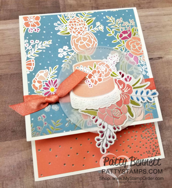 Stampin' UP! Sweet Soiree designer paper card ideas great for birthday, wedding or anniversary! Handmade cards by Patty Bennett Stampin' UP! Sweet Soiree designer paper card ideas great for birthday, wedding or anniversary! Handmade cards by Patty Bennett