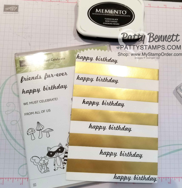 Super quick and easy happy birthday treat bag for small gift or gift card! by Patty Bennett. Stampin' UP! supplies available here: www.MyStampOrder.com Super quick and easy happy birthday treat bag for small gift or gift card! by Patty Bennett. Stampin' UP! supplies available here: www.MyStampOrder.com