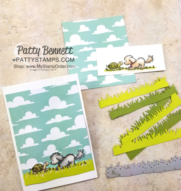 Bella & Friends note card - sweet doggie and turtle colored with Stampin' UP! Stampin' Blends markers, by Patty Bennett Bella & Friends note card - sweet doggie and turtle colored with Stampin' UP! Stampin' Blends markers, by Patty Bennett