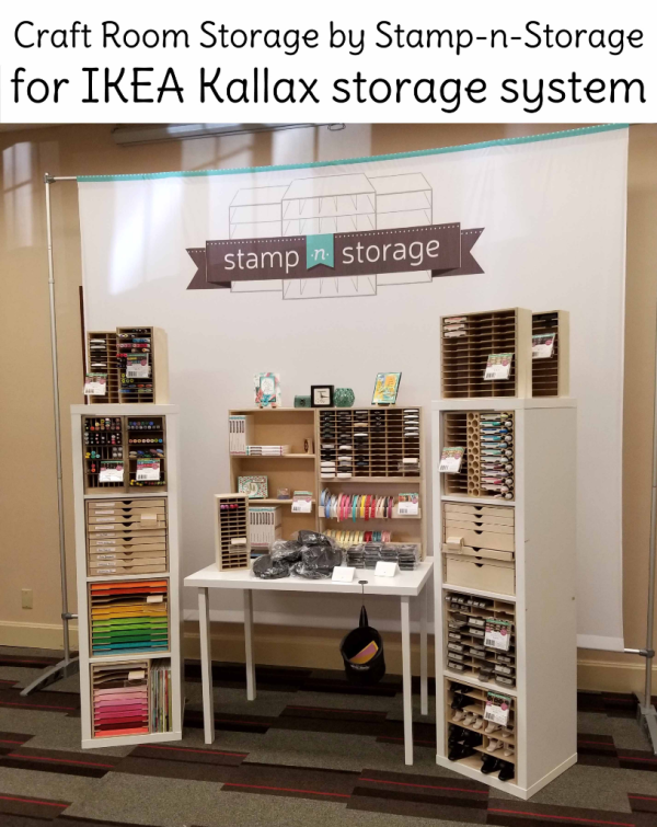 Stamp-n-Storage also offers perfectly sized craft product storage for the IKEA Kallax wall unit system Stamp-n-Storage also offers perfectly sized craft product storage for the IKEA Kallax wall unit system