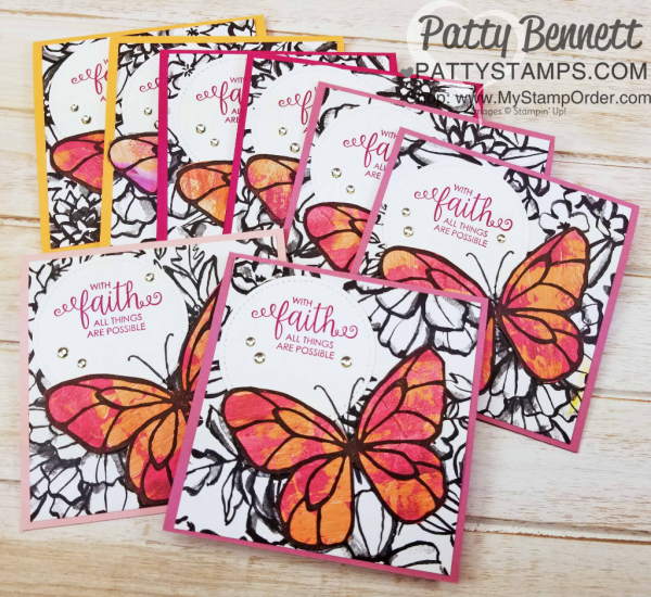 Petal Passsion designer paper card ideas featuring the butterfly image from the Stampin' Up! Beautiful Day stamp set, stamped onto Painted with Love designer paper, by Patty Bennett Petal Passsion designer paper card ideas featuring the butterfly image from the Stampin' Up! Beautiful Day stamp set, stamped onto Painted with Love designer paper, by Patty Bennett