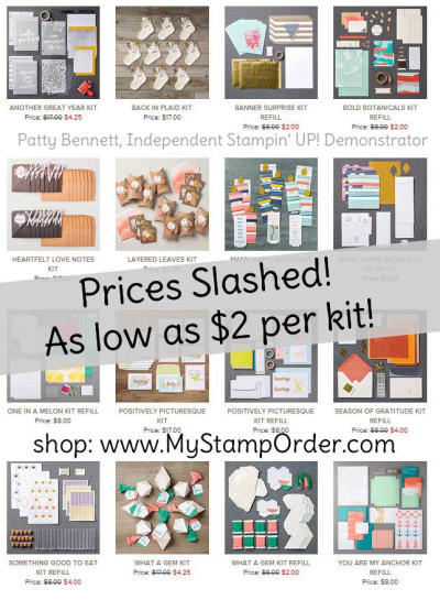 Paper Pumpkin Kits and refills as low as $2, while supplies last. Expires May 9, 2018.  Shop: www.MyStampOrder.com
