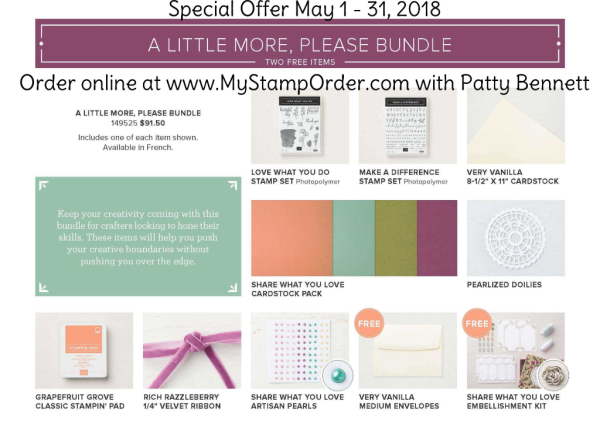 Stampin' Up! Share What You Love A Little More, Please bundle preorder offer
