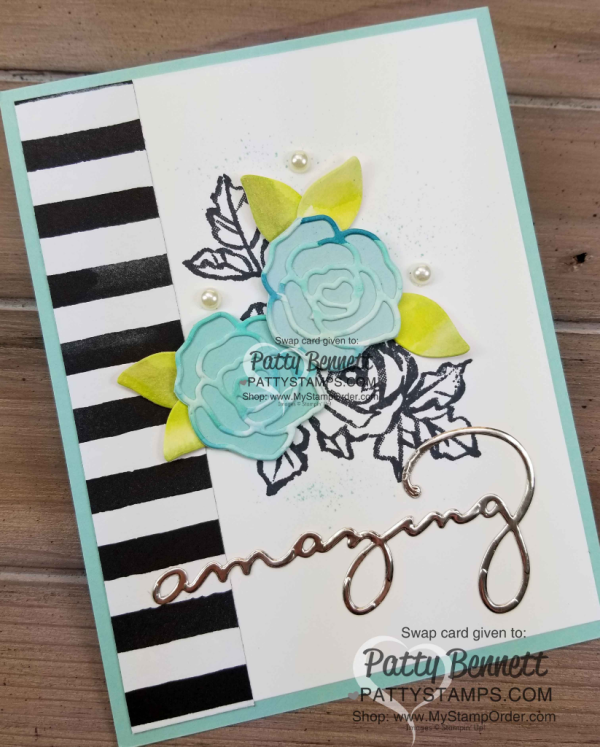 Sweet Cake framelit flower die cuts and Petal Palette stamp set - beautiful card by Cindee - supplies by Stampin' Up!