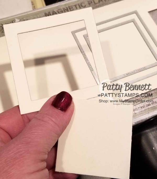 Tips for creating Delightfully Detailed laser-cut paper card ideas featuring Stampin' UP! Nature's Poem designer paper and Leaves Trinkets. by Patty Bennett www.PattyStamps.com