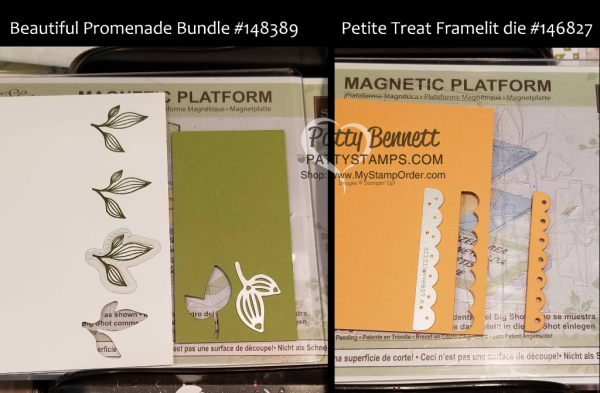 Beautiful Promenade bundle and Petite Treat framelits dies available at www.MyStampOrder.com