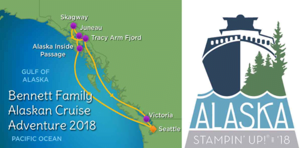Bennett family Alaskan Cruise adventure 2018 with Stampin' Up! 