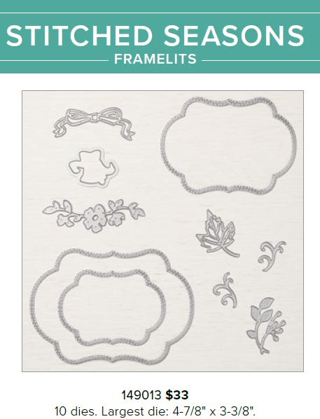 Stitched Season framelits - limited time offer, Aug. 2018 from Stampin' UP! shop www.MyStampOrder.com